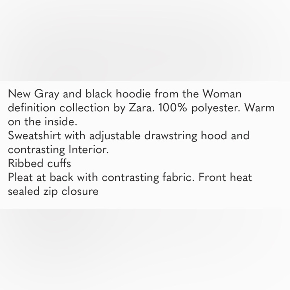 Rare Zara Zippered Hoodie - Picture 4 of 13